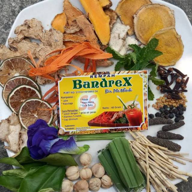 

Wedang Bandrex / Bir Plethok / Bandrek SS Khas Solo isi 10 pcs include Gula Batu