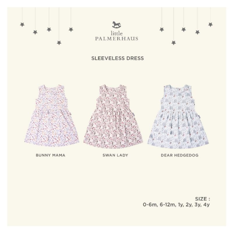 Little Palmerhaus Sleeveless Dress / Dress Anak Perempuan