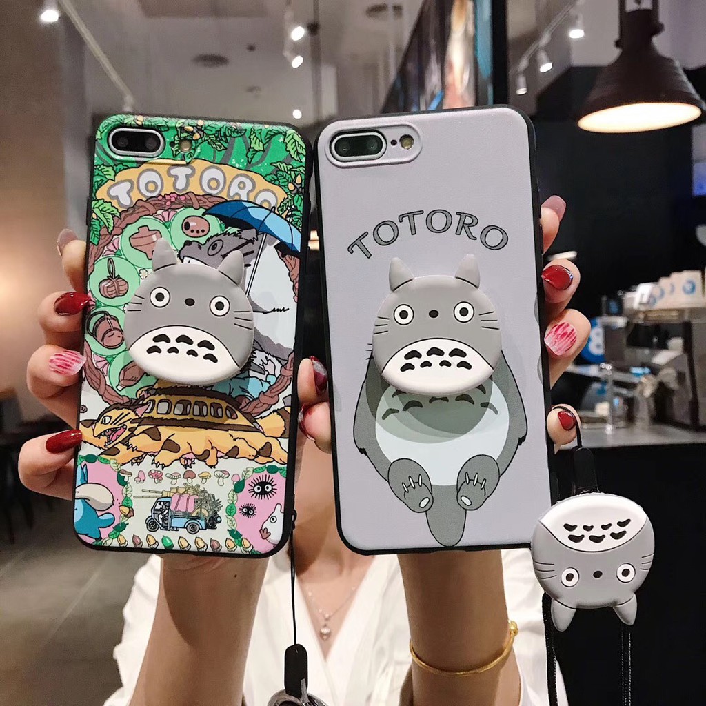 Case Hp Gambar Kartun Totoro Dengan Lanyard Untuk    Vivo V9
