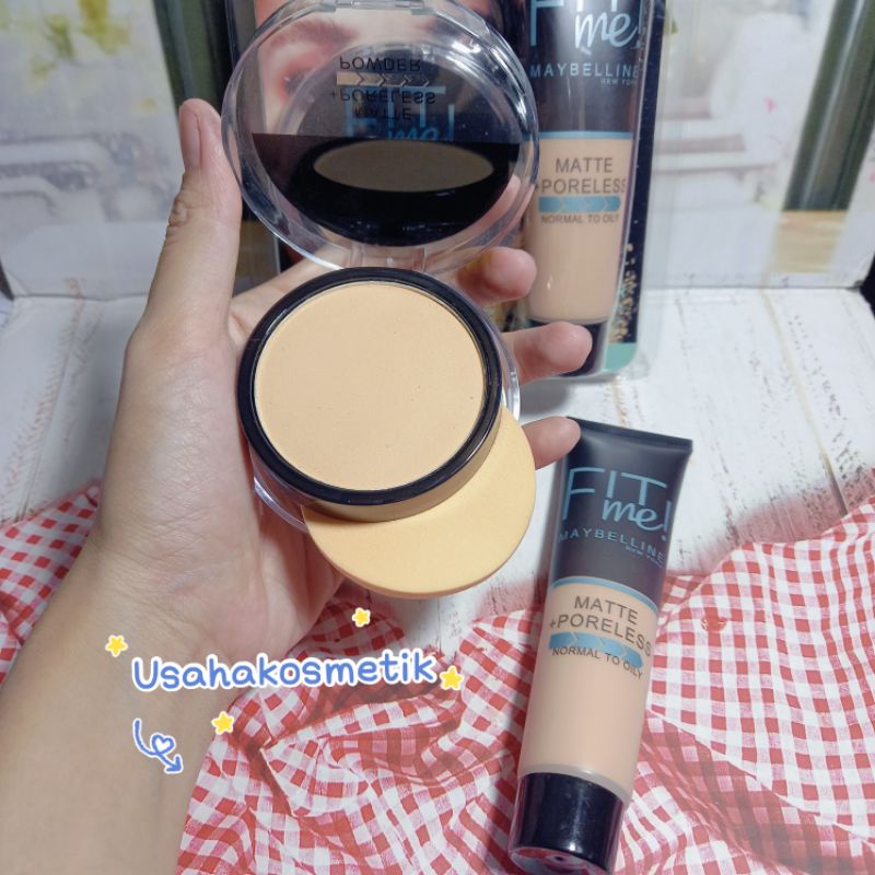 PAKET MAYBELLINE BEDAK  + FOUNDATION | CONTOUR STICK NO. 3348 | 3356