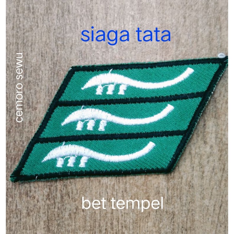 bet tempel badge siaga tata baju pramuka