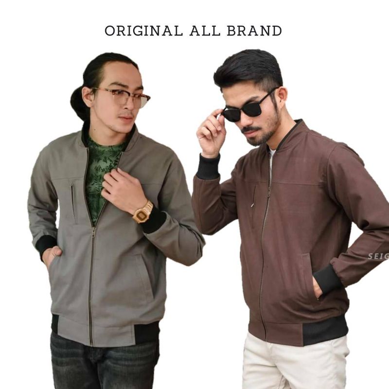 JAKET PRIA SIMPLE CASUAL FORMAL BAHAN COTTON BABY CANVAS