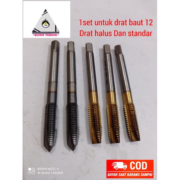 tap baut drat 12 halus Dan standar