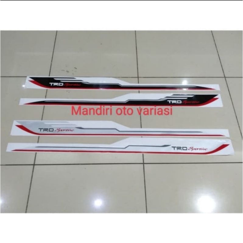 STICKER BODY STIKER TOYOTA CALYA TRD SPORTIVO - Hitam