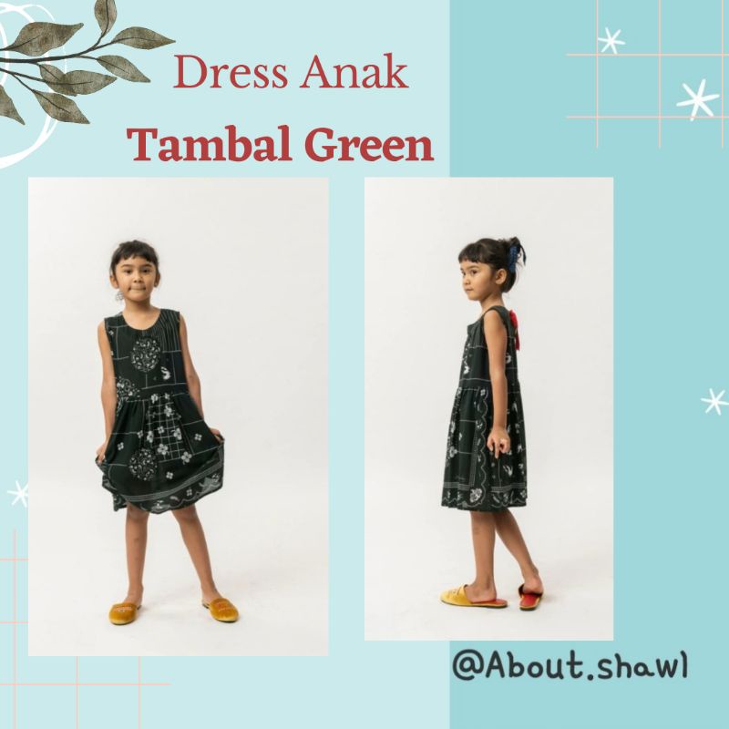 Dress Anak Tambal Green Sejauh Mata Memandang