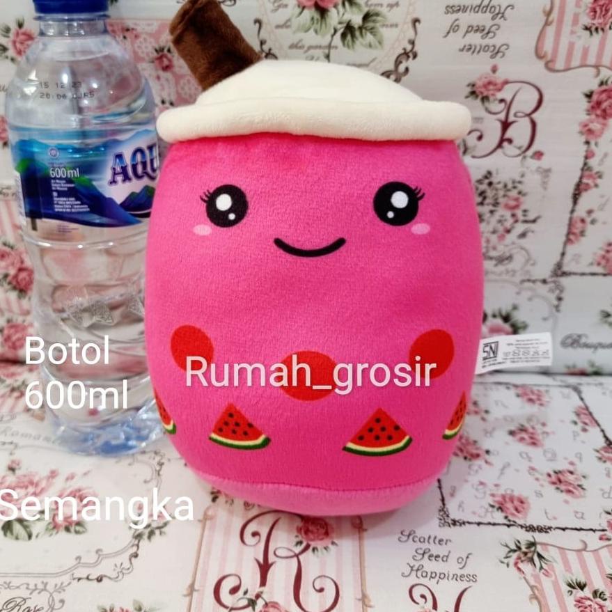 ✦ Boneka Boba Bubble Milk Tea Brown Sugar Ukuran Kecil ♕
