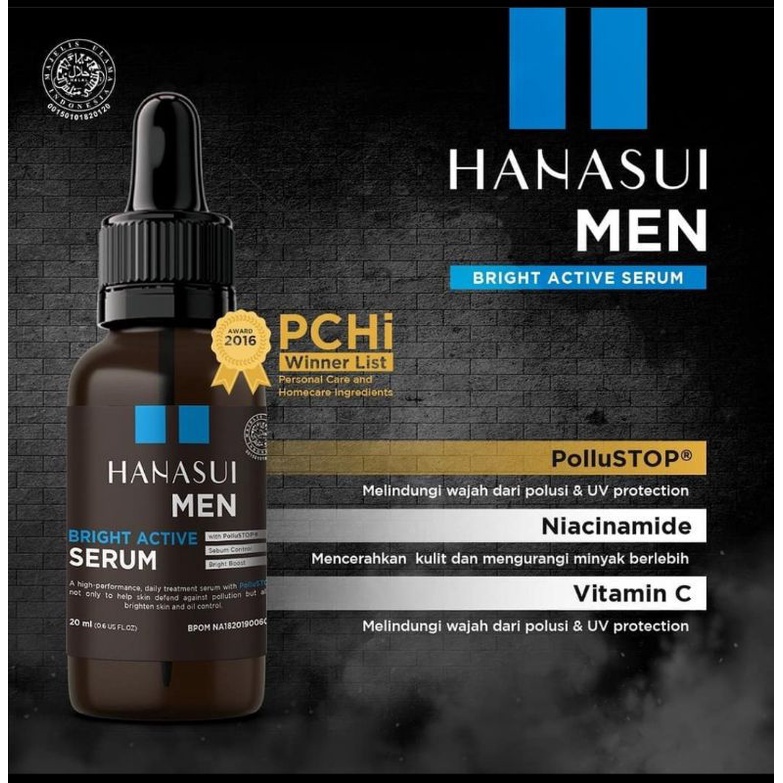 HANASUI Men Bright Active Serum / Serum Men Hanasui / Serum laki-laki