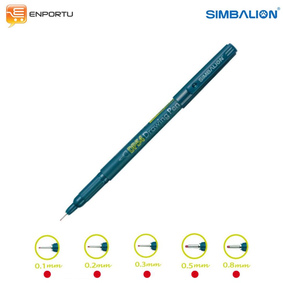 

Simbalion Drawing Pen Merah Set - Pena Kaligrafi ( Isi 5 Pcs )