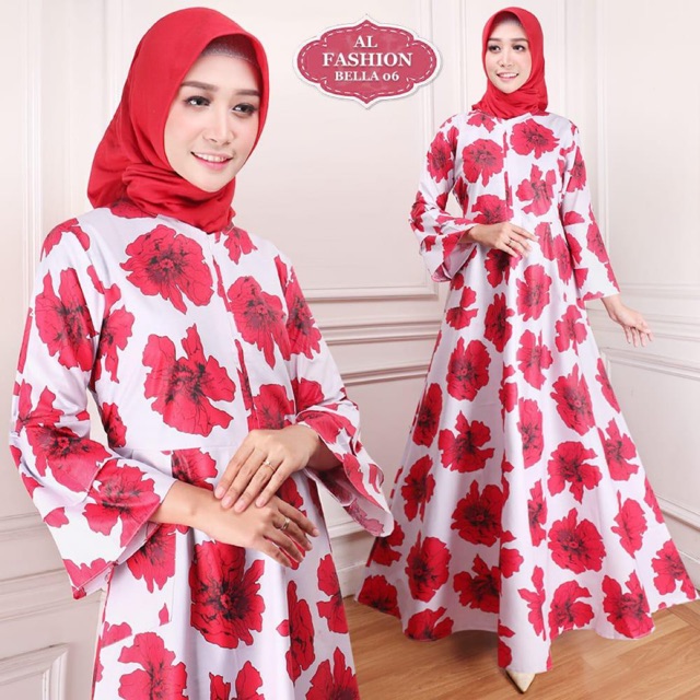 ABA agen  baju  GAMIS  BELLA Shopee Indonesia