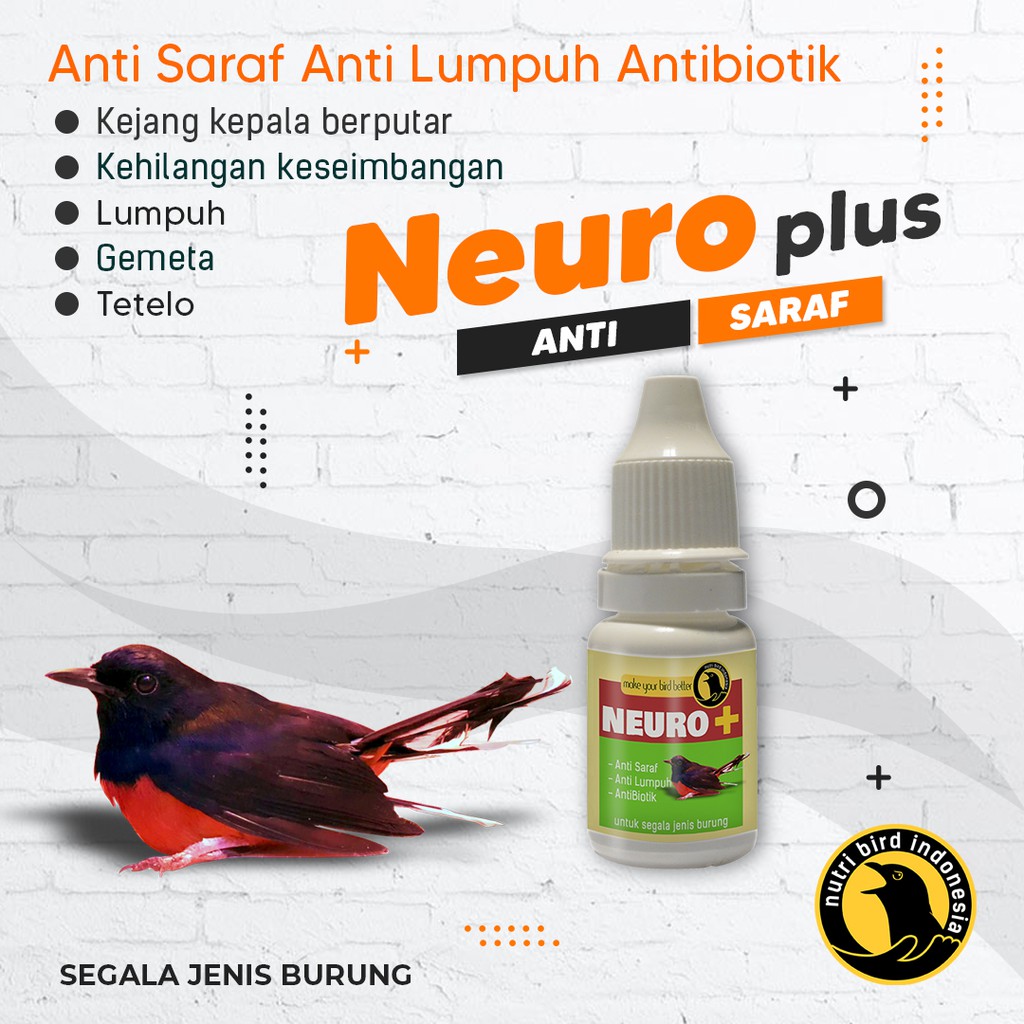 NEURO PLUS  Obat Burung Anti Saraf , Anti Lumpuh , Anti Kejang dan Tetelo ( NDV )