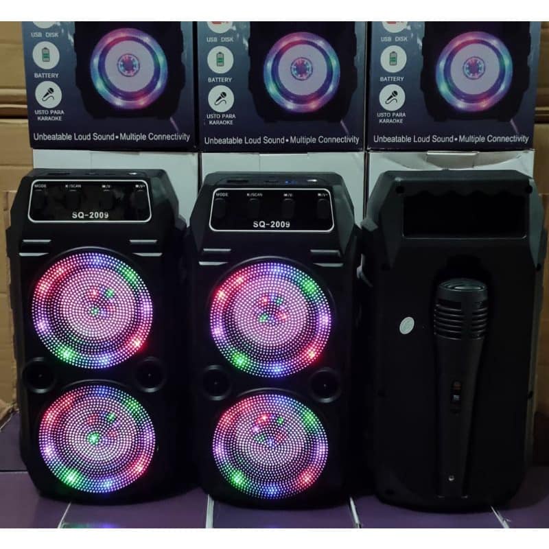 Speaker Bluetooth Plus Mic Karaoke SQ 2009 Wireless