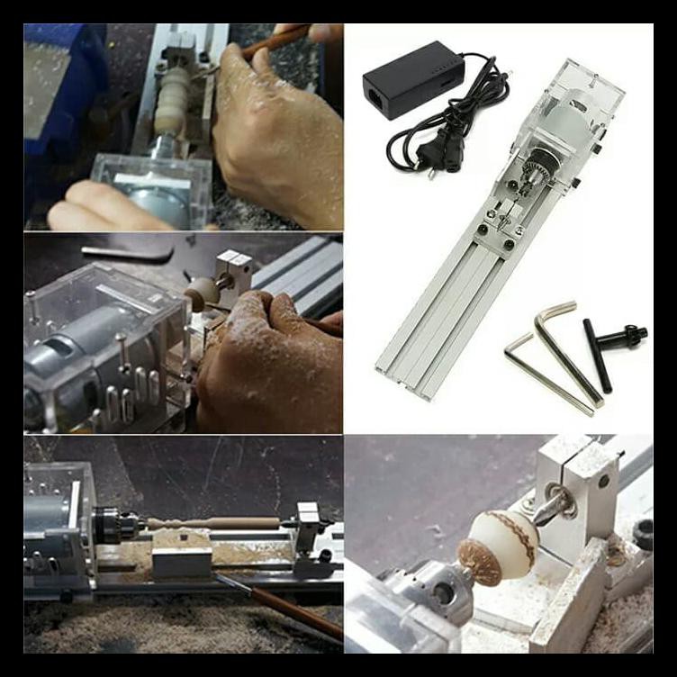 Promo Special Mesin Bubut Kayu Mini.Wood Working Mini Beads Lathe.Kerajinan Kayu Terjamin