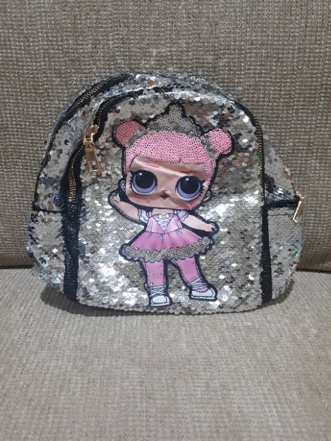 Tas Ransel Sequin Lol LED