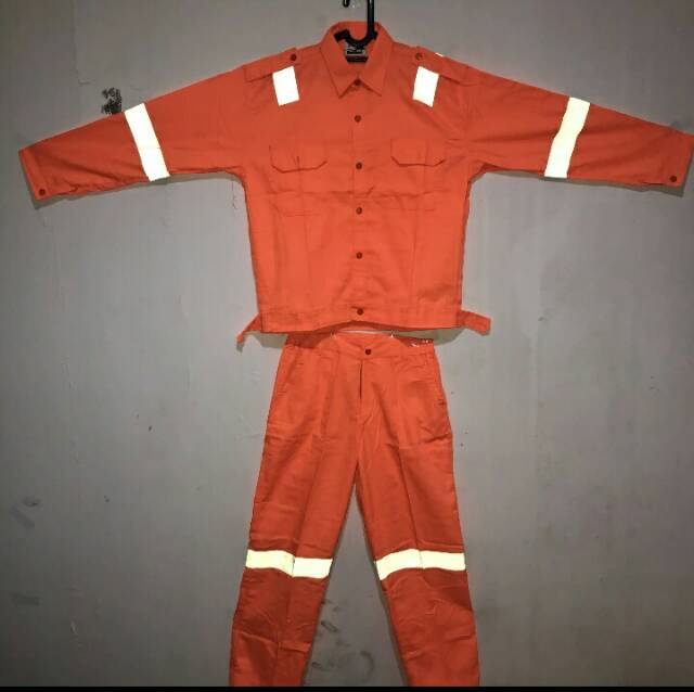 Baju Kerja Safety / baju celana kerja / baju setelan kerja proyek / steel horse