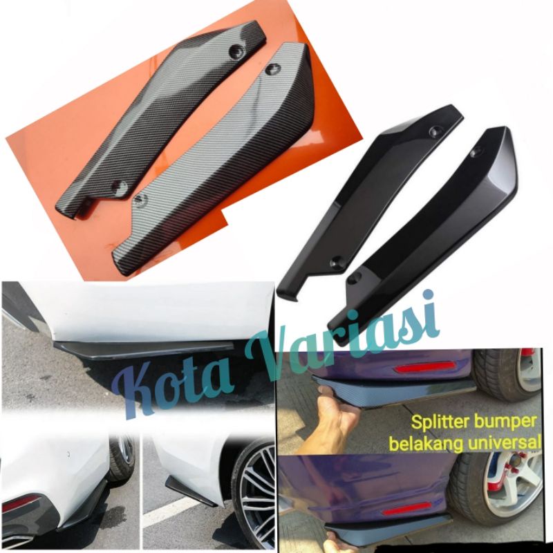 Winglet Belakang Variasi Bemper Belakang mobil ERTIGA Universal