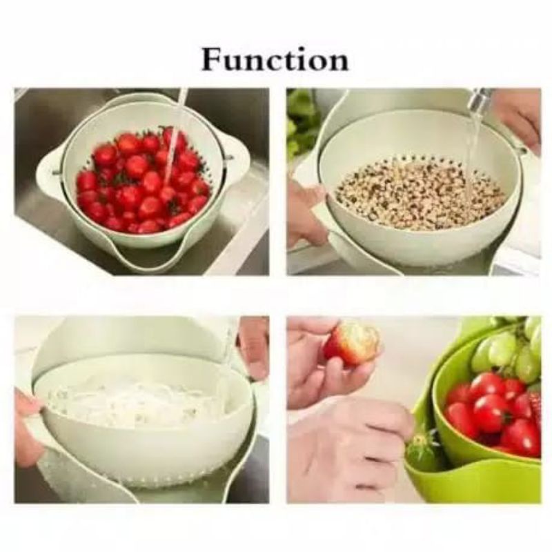 Saringan pencuci buah, sayur, atau beras