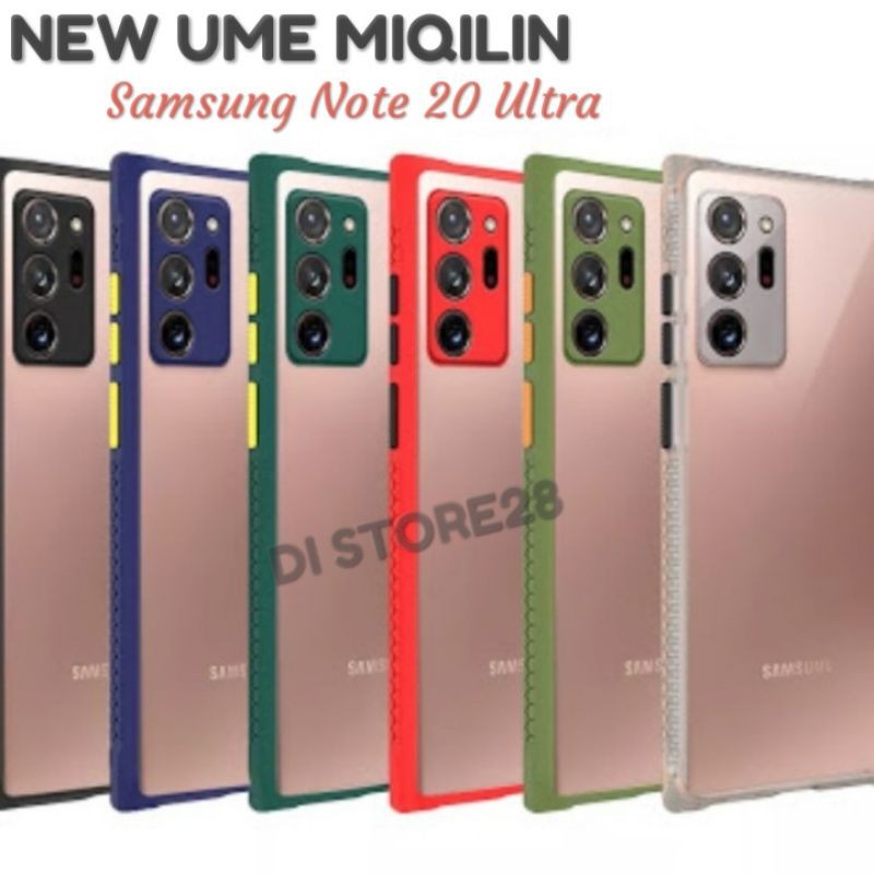 SAMSUNG GALAXY NOTE 20 ULTRA NEW UME MIQILIN SOFTCASE TPU CLEAR COLOR BEST QUALITY NOTE 20 ULTRA