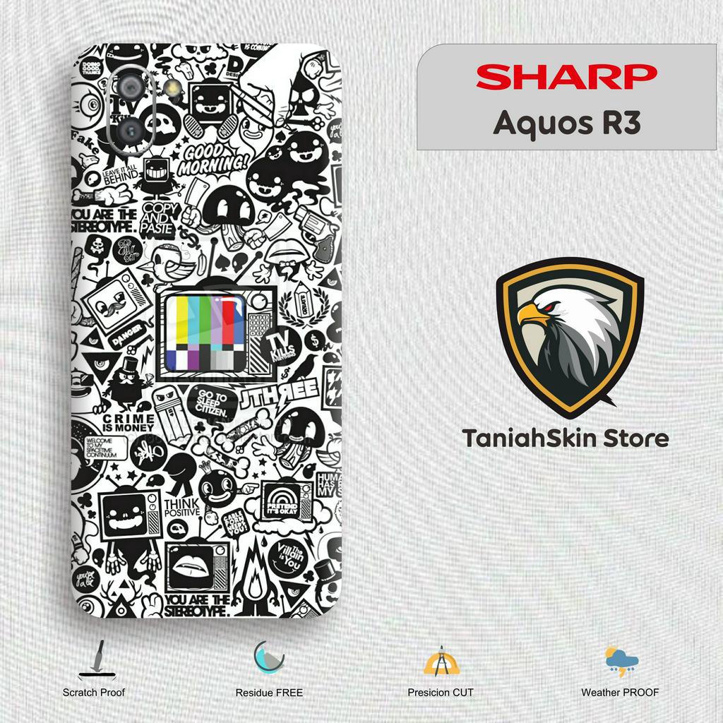 *Buy1Get1* Sharp Aquos R3 Garskin Custom Stiker Bisa COD ( Case Not Included )