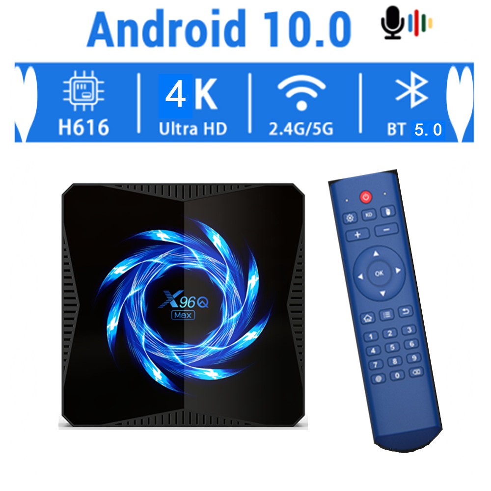 Tv Box X96Q Android MAX 4GB/32GB New Android 10 Miracast Airplay BT5.0
