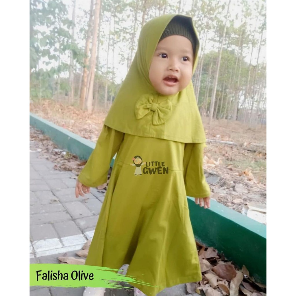 Gamis Anak Perempuan 0 Bulan - 5 Tahun Falisha / Gamis Bayi / Gamis Bayi Perempuan Rayon