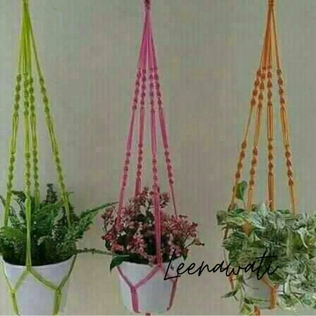 Tali gantungan pot  / hiasan dinding / tali macrame / tali gantung pot tali kur