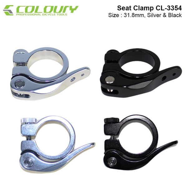 Quick Release Seatclamp Seatpost 31.8 Alloy 6061 Coloury