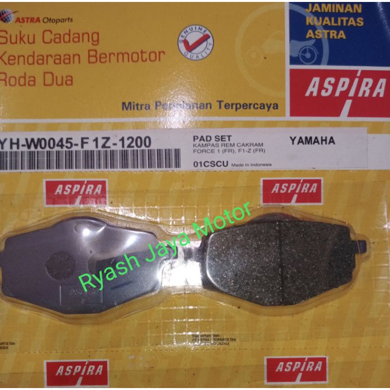 dispad/ kampas rem depan for Force 1/F1-Z Aspira