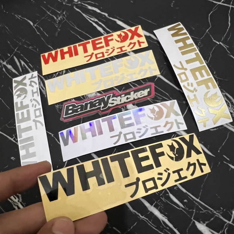 STICKER WHITEFOX PROJECT EDITION CUTTING