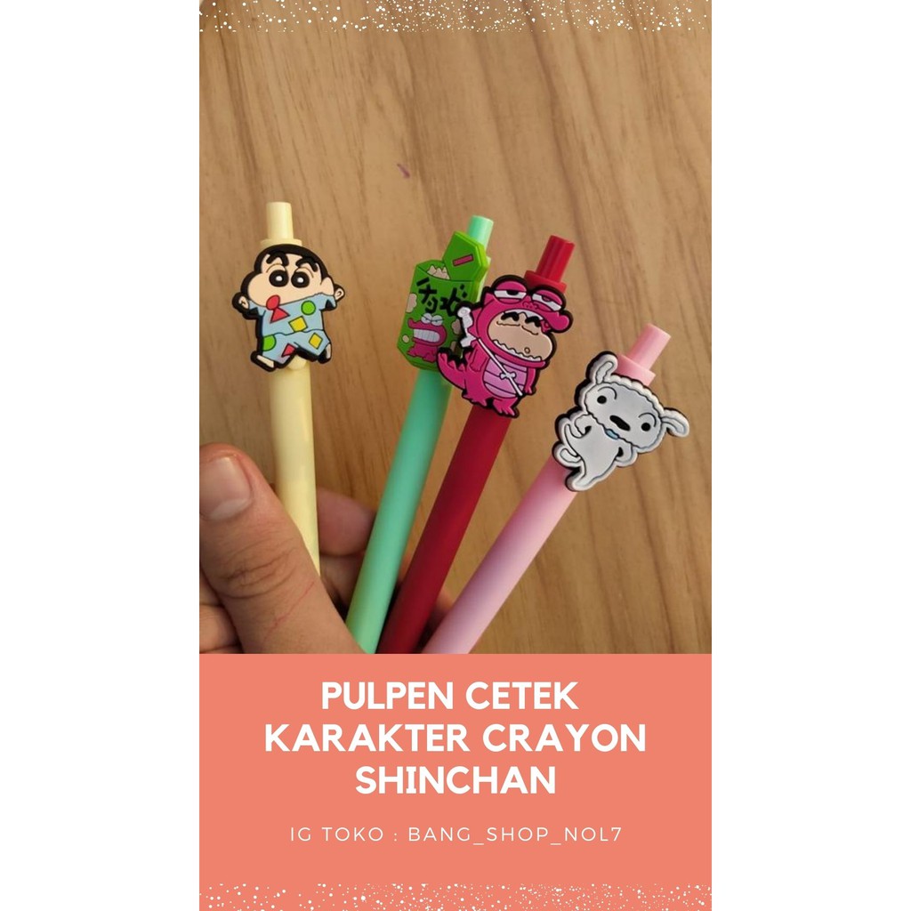 

Pulpen Cetek Biasa Karakter Shinchan|Pen Cetek Karakter Shinchan |Pen Murah