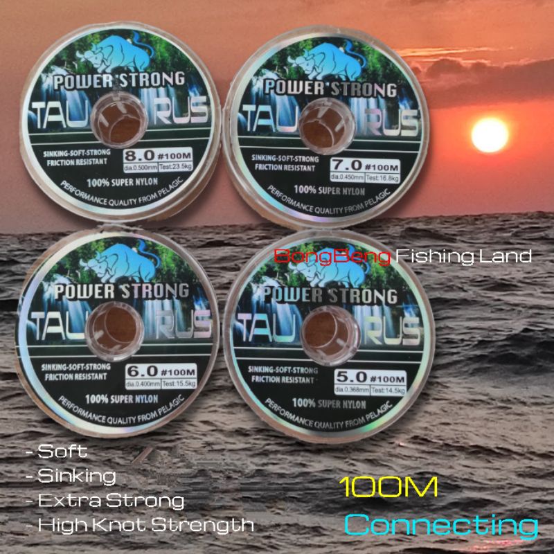 Senar Pancing Nylon TAURUS PELAGIC Super Strong 100M Connecting