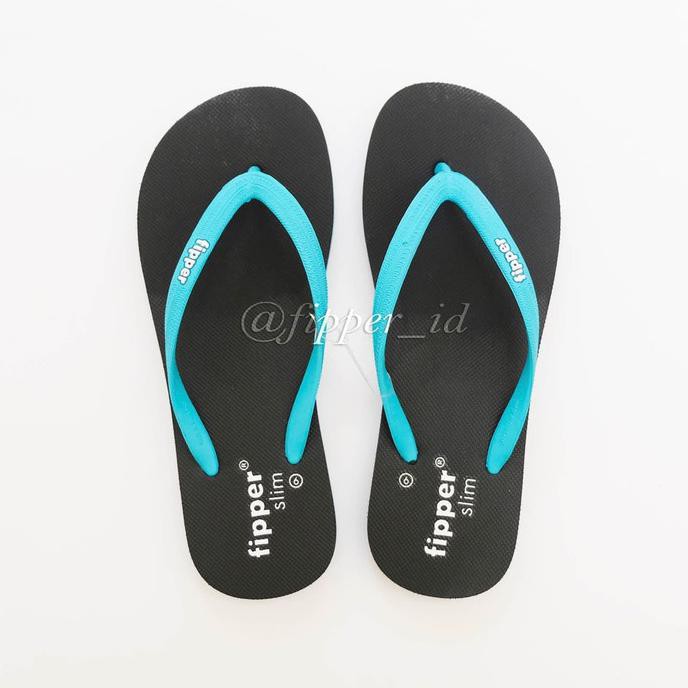 SANDAL FIPPER WANITA, SANDAL FIPPER SLIM ORIGINAL FOR WOMAN - HITAM, SIZE 5