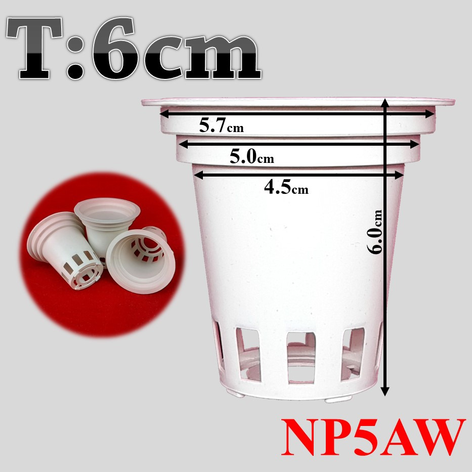 Netpot 6 cm Multi - Netpot Multi T6 D6 - Multi Diameter - Netpot Hidroponik - Netpot Gelas