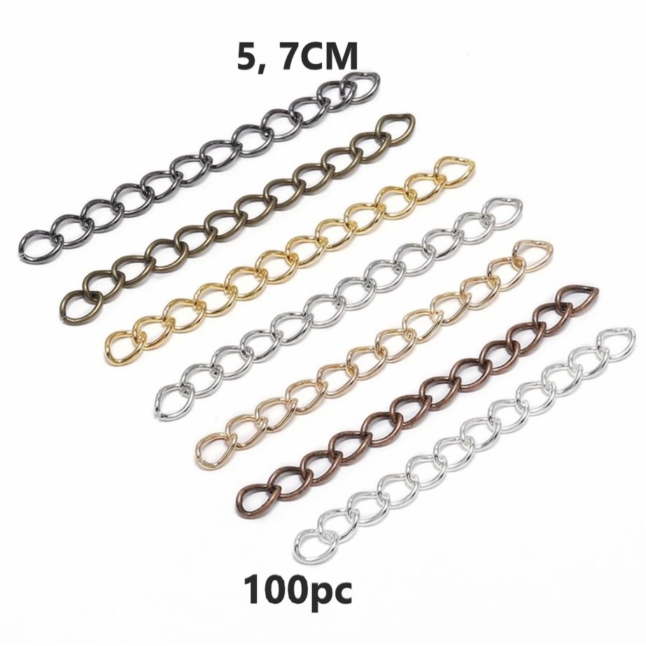 Rantai Konektor Besi Uk 5-7cm, Harga/100pc