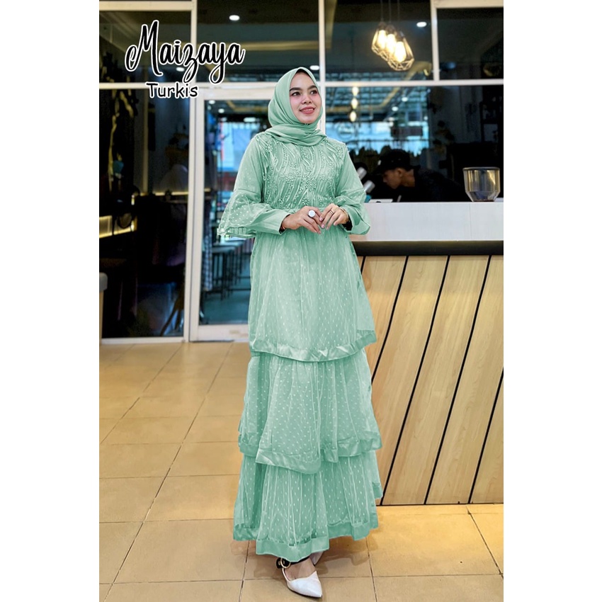 MAIZAYA Gamis Pesta Muslimah Bridesmaid Kondangan Walimatul Kondangan Bridemaids