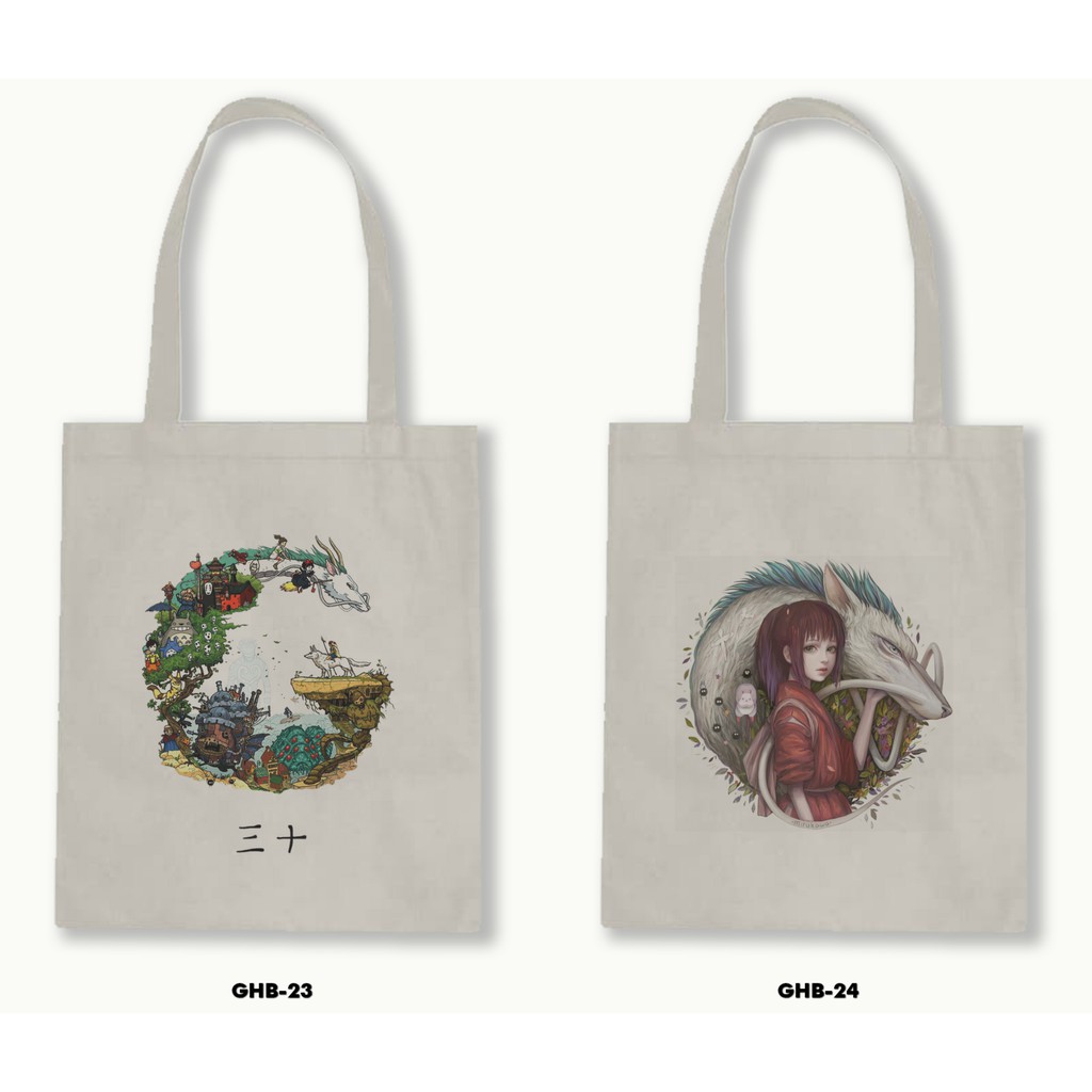 TOTE BAG BLACU - STUDIO GHIBLI .02