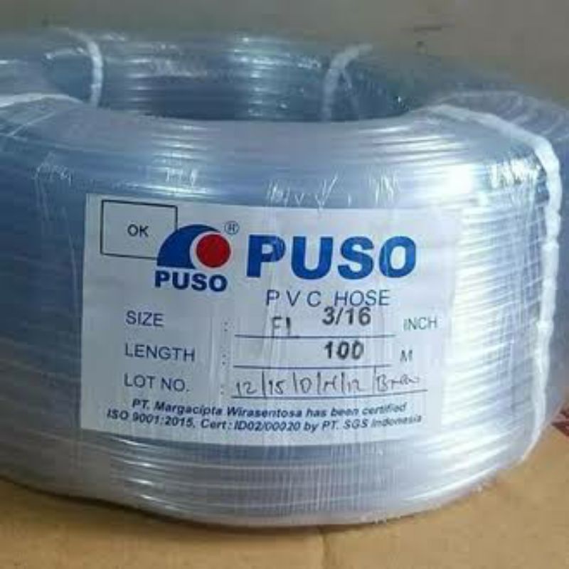 Selang Puso 3/16 per roll 100meter