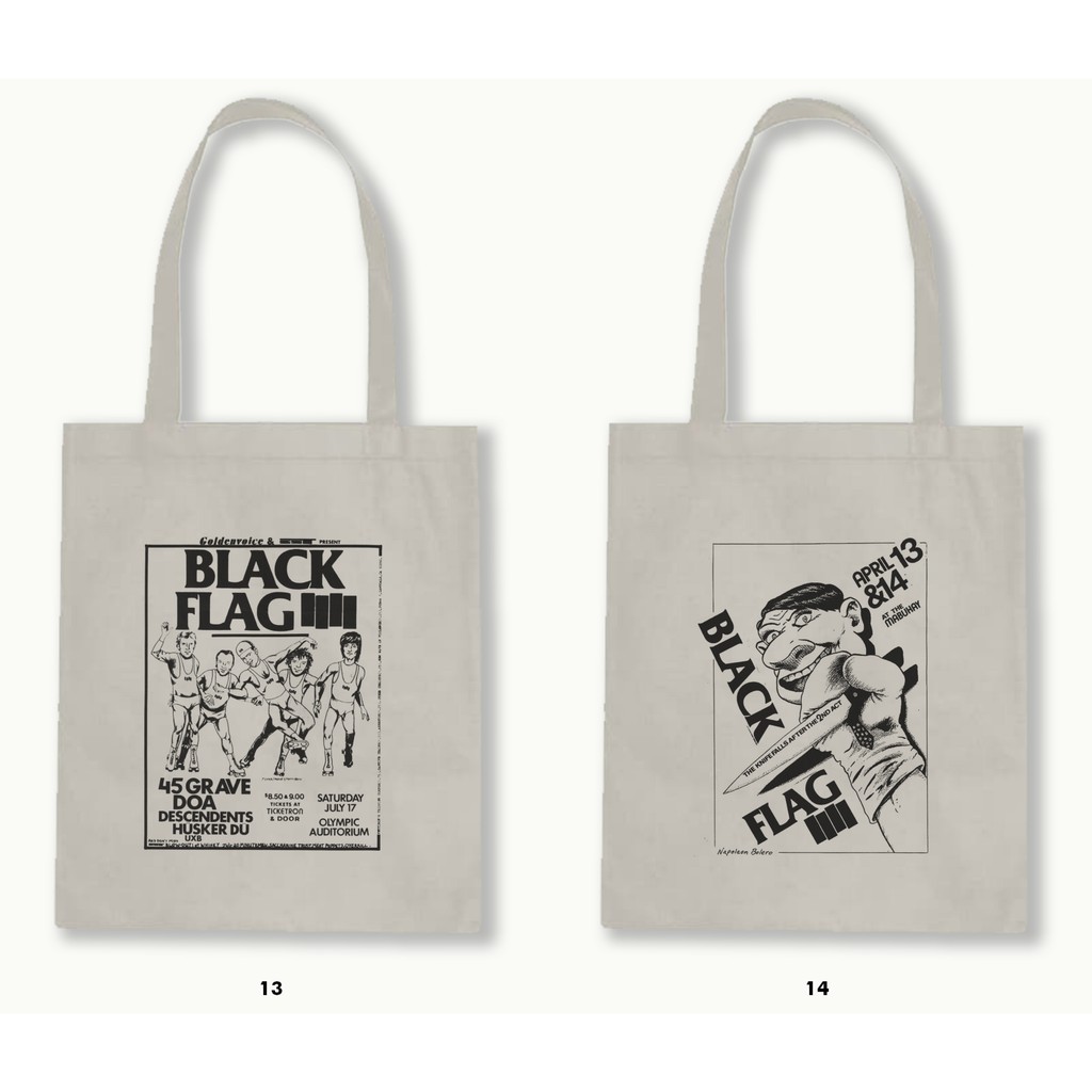 TOTE BAG BLACU  - BLACK FLAG .01