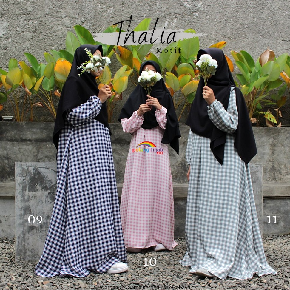 Thalia Motif Kotak By Pelangi Hijab / Bahan Shakila