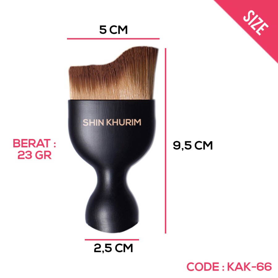 Kuas Kecantikan Curved Make Up Brush