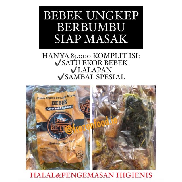 

BEBEK UNGKEP BERBUMBU SIAP MASAK