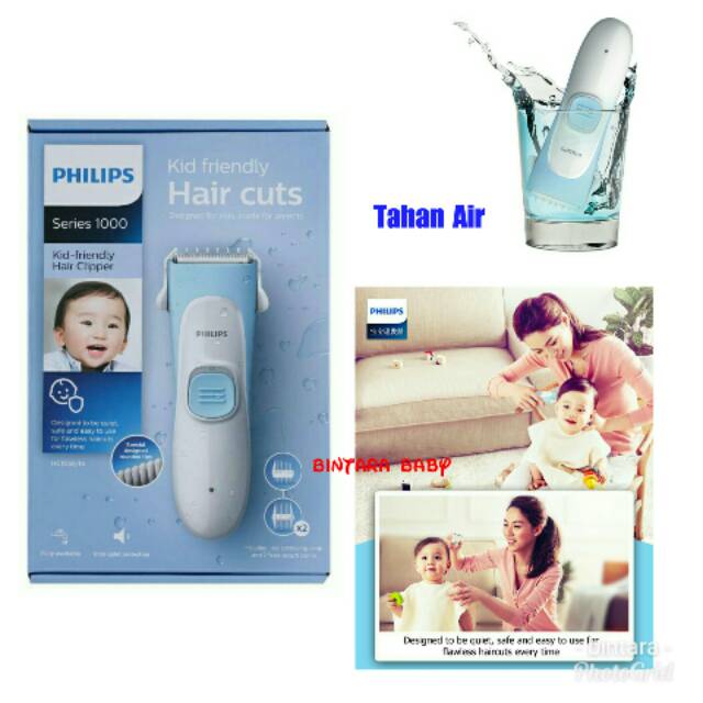 Baby Hair Clipper Philips Kids Friendly Hair Clipper HC1055/15 Alat Cukur Rambut Bayi Anak