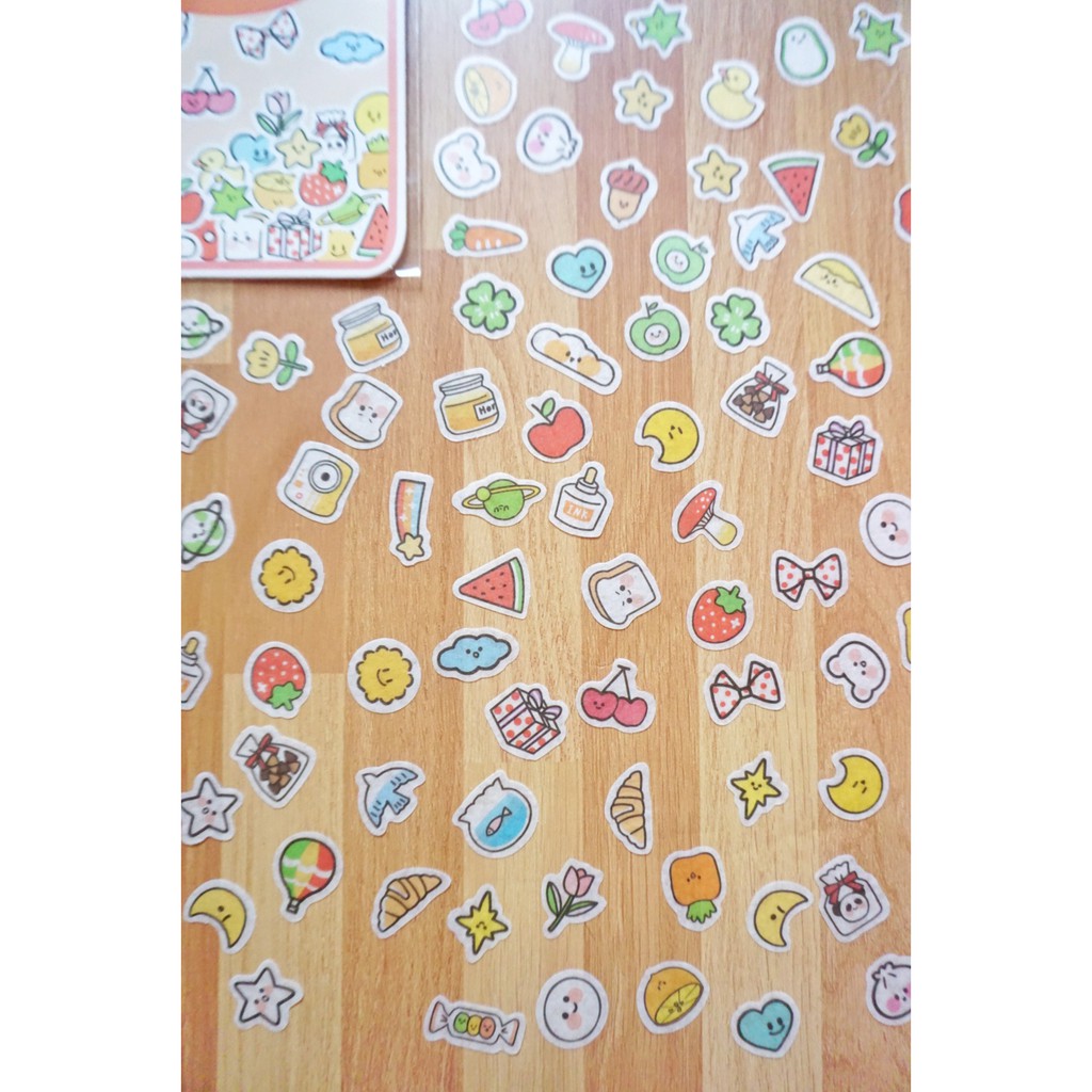 

Kai Kraft Kawaii Mini Washi Sticker Journaling Cute 100pcs