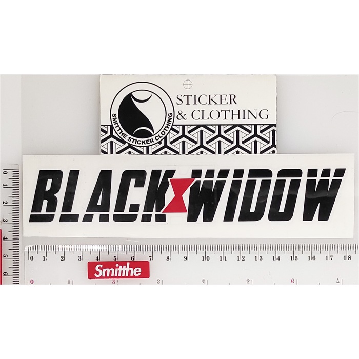 Stiker Black Widow Movie Cutting Sticker Aksesoris Mobil Motor