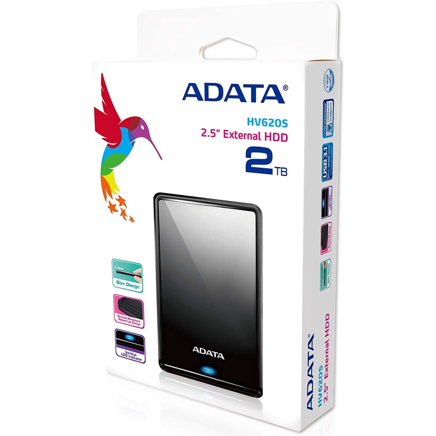 Adata HV620S 2TB External Hard Drive Harddisk Eksternal