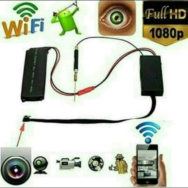 Mini Spy Camera Wireless 1080P HD P2P ORIGINAL - SPY CAM KECIL WIRELESS - IP JARUM - MINI SPY CAM