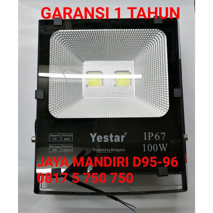 Gilaa Lampu Sorot Led 100 Watt 100 W 100Watt Outdoor Ip67 2 Mata Yestar Bergaransi