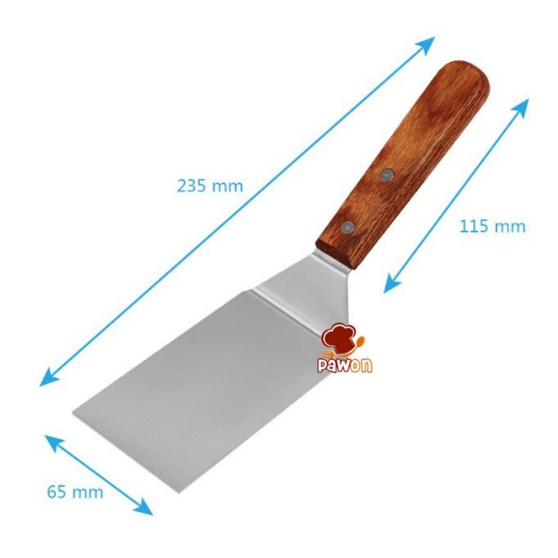 Spatula Turner Pizza / Roti Bakar / Tepanyaki / Burger / Spatula Kebab / Spatula Roti