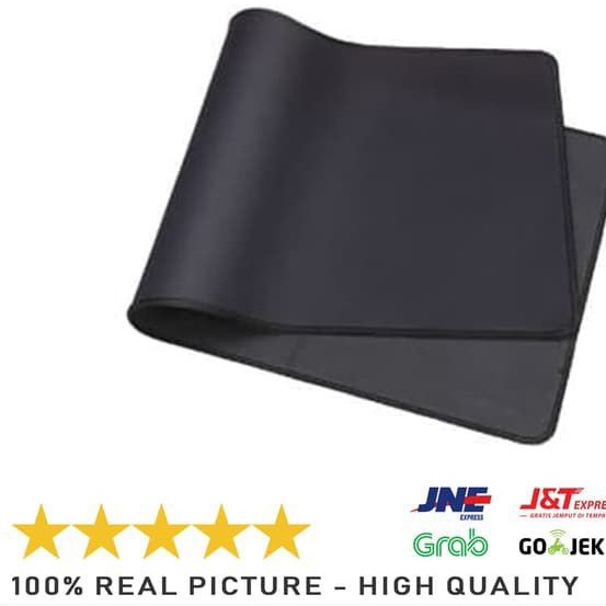 MOUSEPAD GAMING PANJANG 30CM x 60CM HITAM POLOS / MOUSEPAD GAMING XL / ANTI SLIP jnp