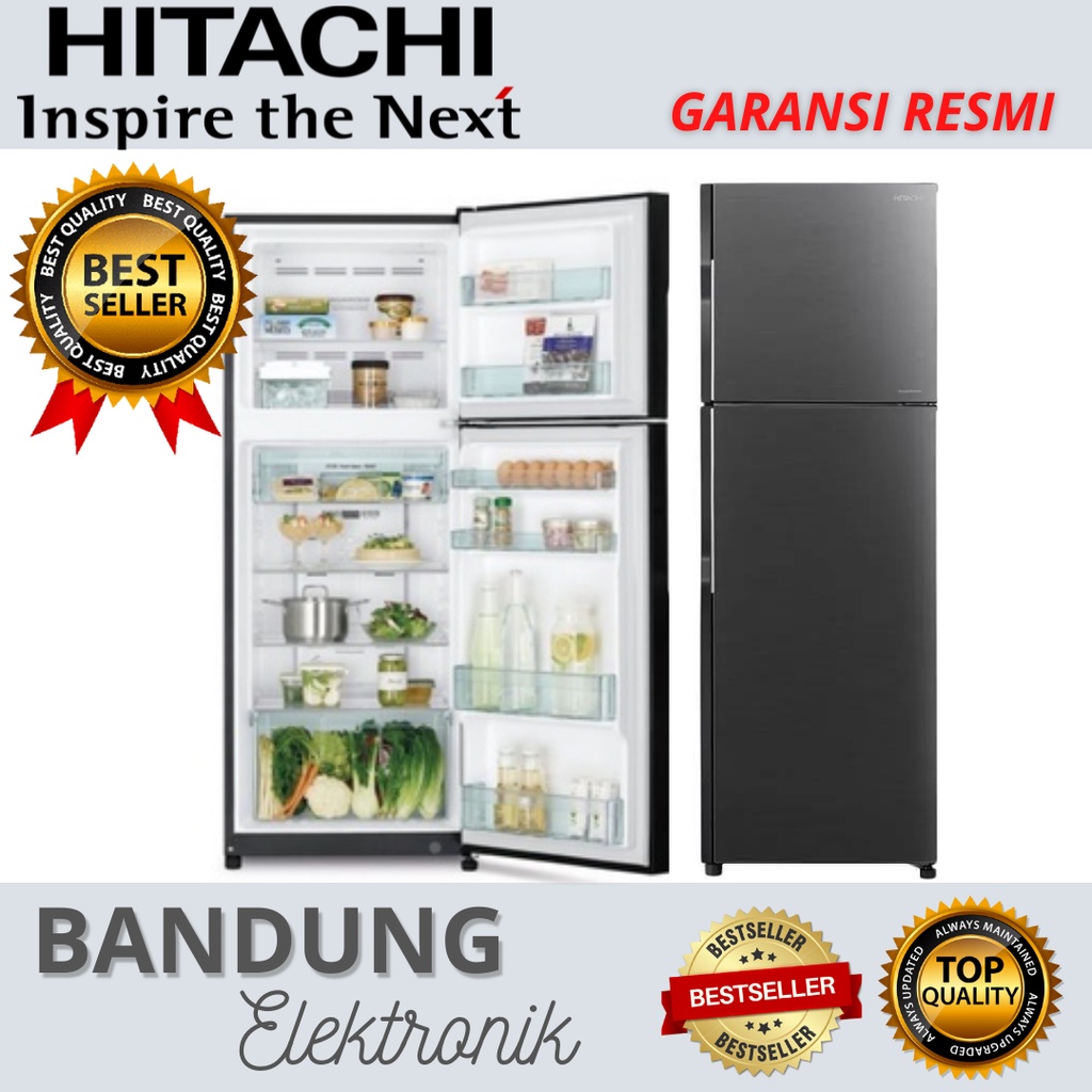 Kulkas 2 pintu hitachi R-H31PGD7 260 liter