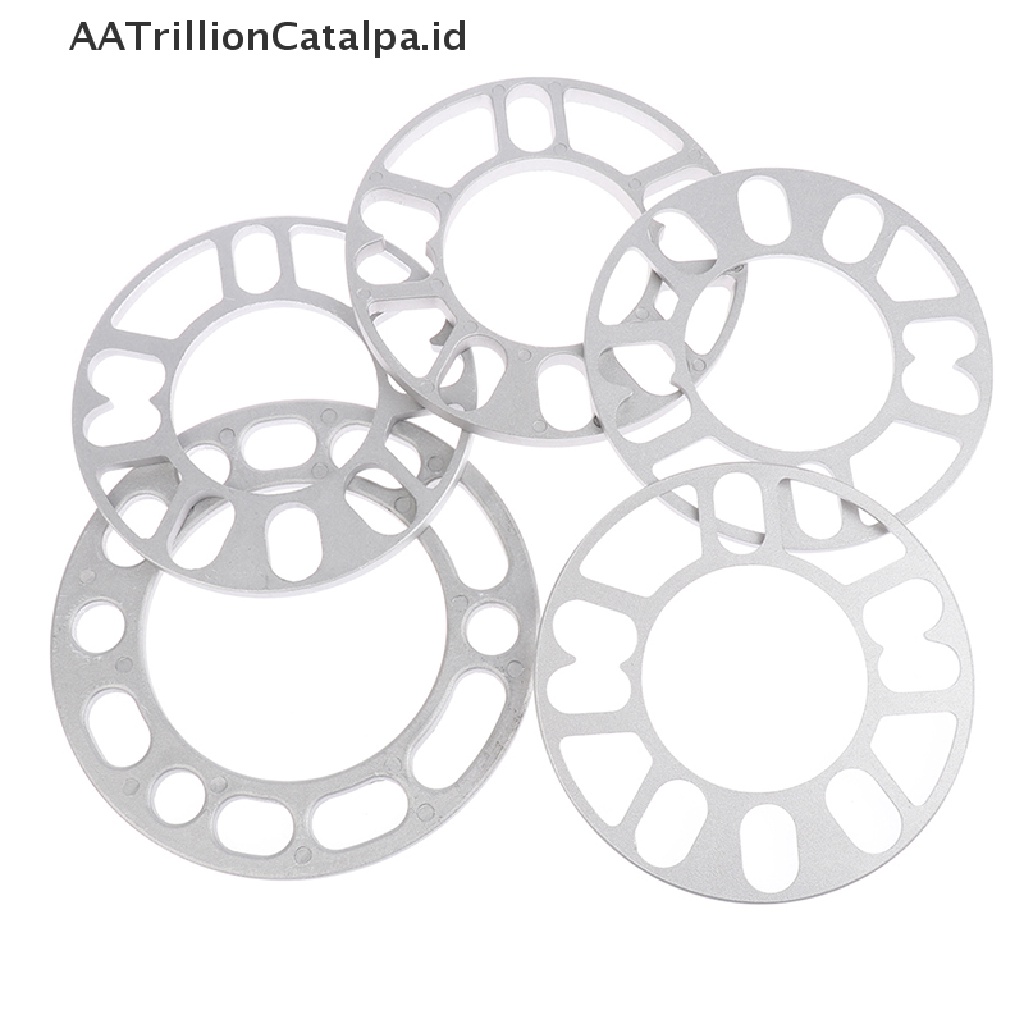 Aatrillioncatalpa Adapter Spacer Roda Mobil Bahan Aluminum Alloy Ukuran 3 / 5 / 6 / 8 / 10mm